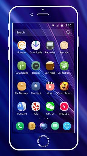 Blue Theme For Huawei P۳۰ - عکس برنامه موبایلی اندروید