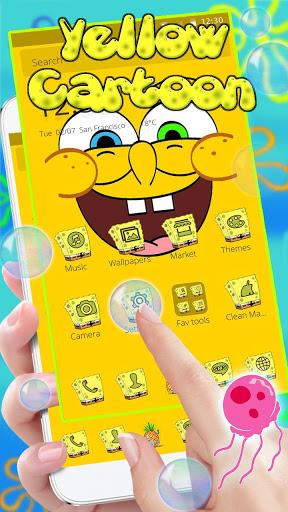 Cute Yellow Cartoon Theme - عکس برنامه موبایلی اندروید