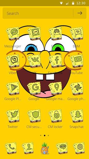 Cute Yellow Cartoon Theme - عکس برنامه موبایلی اندروید