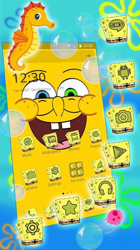 Cute Yellow Cartoon Theme - عکس برنامه موبایلی اندروید