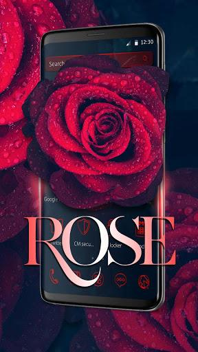 Glamorous Red Rose Launcher - عکس برنامه موبایلی اندروید