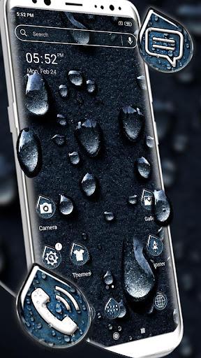 Water Drop Dark Launcher Theme - عکس برنامه موبایلی اندروید