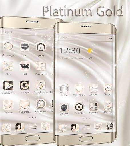 Silk White Gold Theme Elegance - عکس برنامه موبایلی اندروید