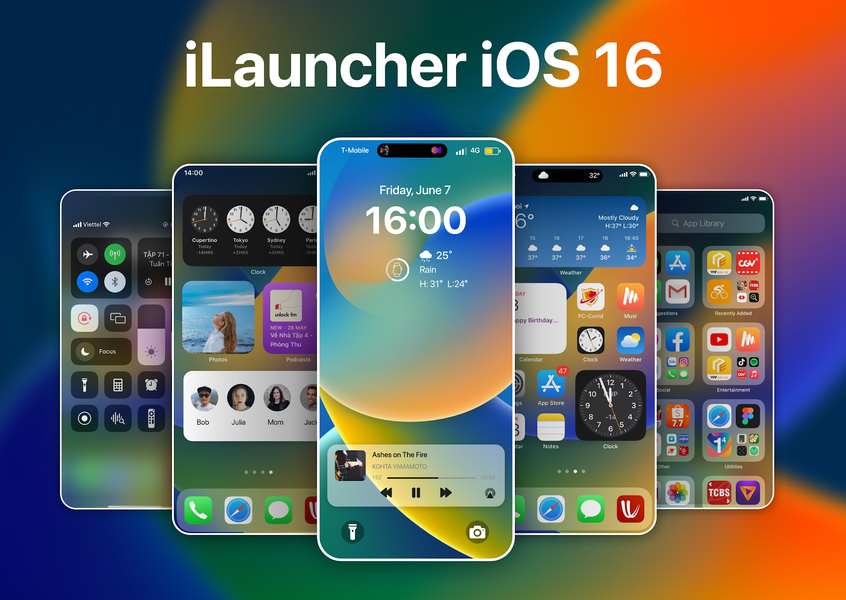 Launcher OS17 - iLauncher - عکس برنامه موبایلی اندروید