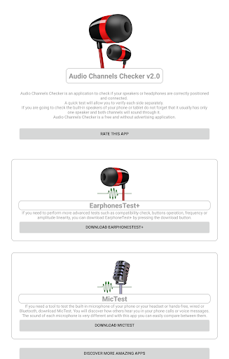 Audio Channels Checker - Image screenshot of android app