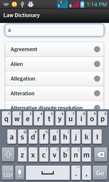 Law Dictionary - Image screenshot of android app