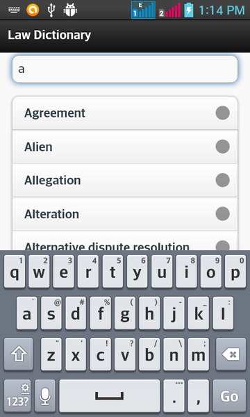 Law Dictionary - عکس برنامه موبایلی اندروید