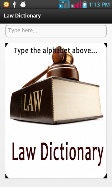 Law Dictionary - Image screenshot of android app