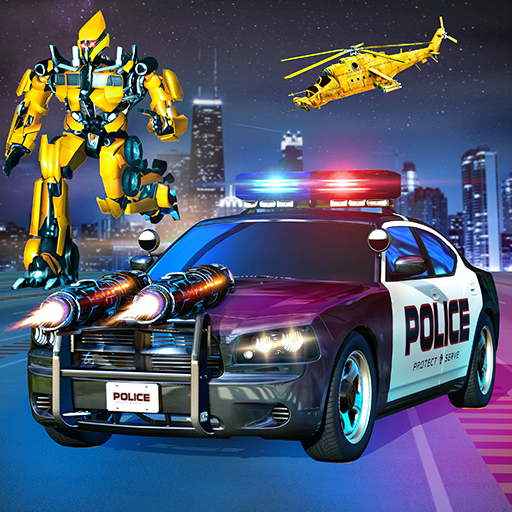 US Police Robot Car Crash shooting Game - Image screenshot of android app