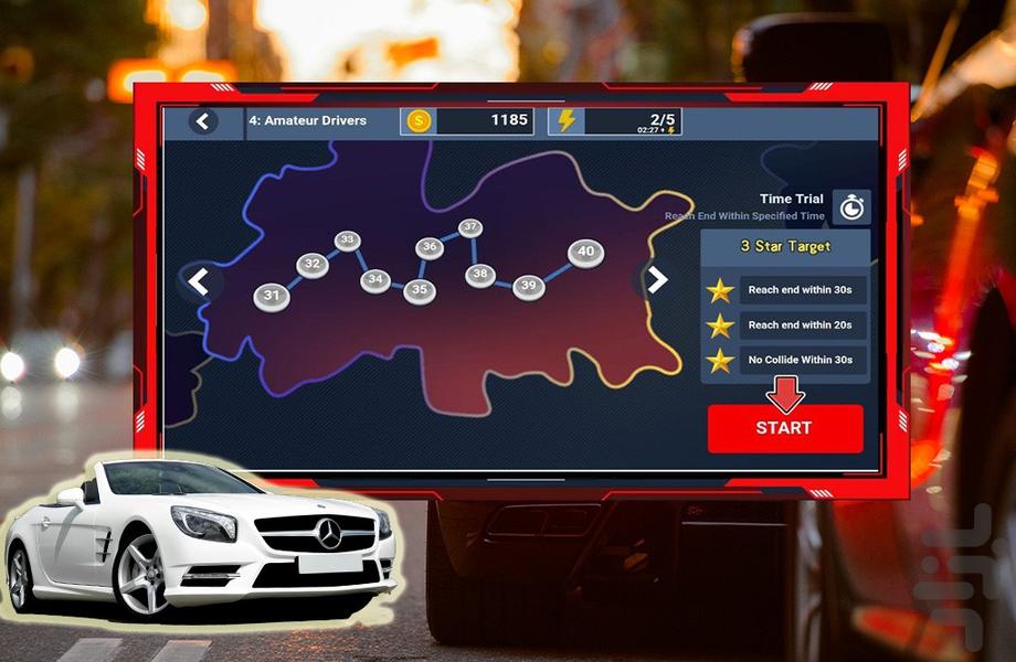 رانندگی در شهر | بازی ماشین - Gameplay image of android game