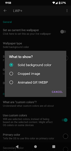 LWP+ - Dynamic-colors - عکس برنامه موبایلی اندروید