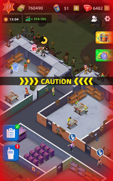 Idle Survivor Fortress Tycoon - Gameplay image of android game