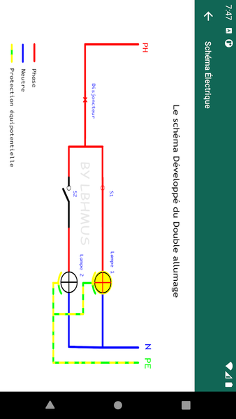 Electrical diagram - Image screenshot of android app