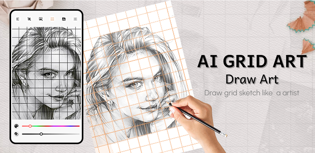 AI Grid Art : Draw Art - عکس برنامه موبایلی اندروید