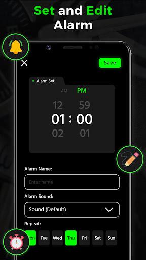 Clock Live Wallpaper Always on - عکس برنامه موبایلی اندروید
