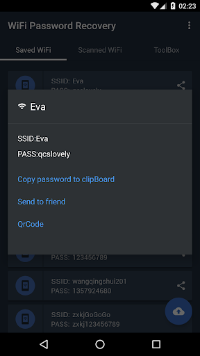 WiFi Password Recovery - Image screenshot of android app