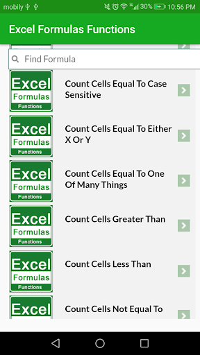 Learn Excel Formulas Functions - Image screenshot of android app