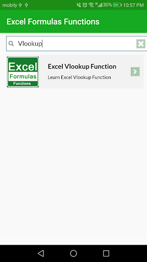 Learn Excel Formulas Functions - Image screenshot of android app