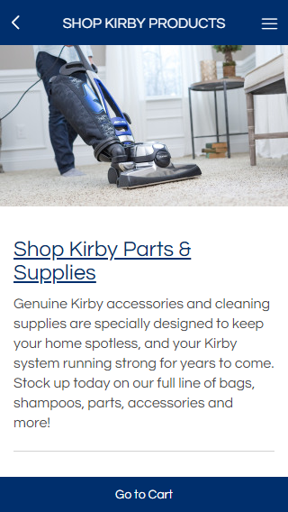 Kirby Vacuum Owner Resources - Image screenshot of android app