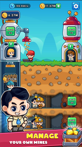 Mineral Miner: Idle Game - عکس بازی موبایلی اندروید