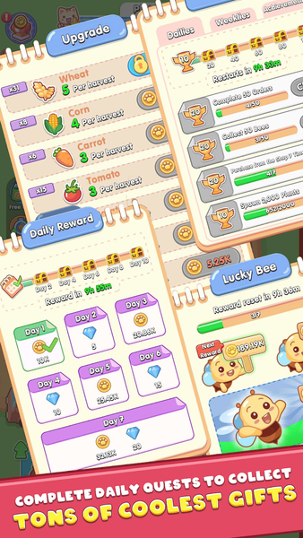 Kitty Farm Harvest - عکس بازی موبایلی اندروید