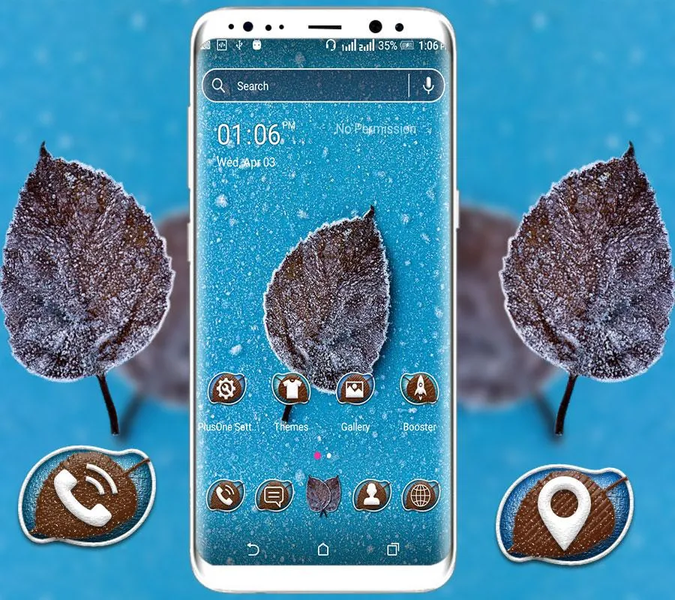 Leaf Launcher Theme - Image screenshot of android app