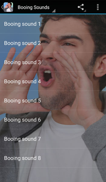 Booing Sounds - Image screenshot of android app