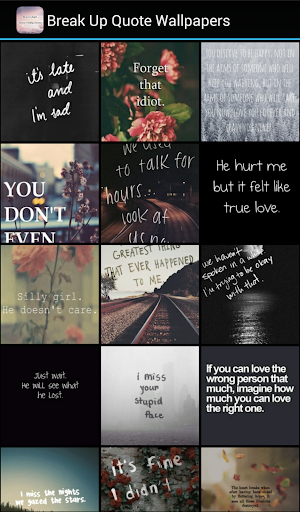 Break Up Quote Wallpapers - عکس برنامه موبایلی اندروید