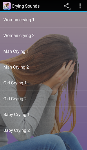 Crying Sounds - Image screenshot of android app