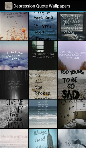 Depression Quote Wallpapers - Image screenshot of android app