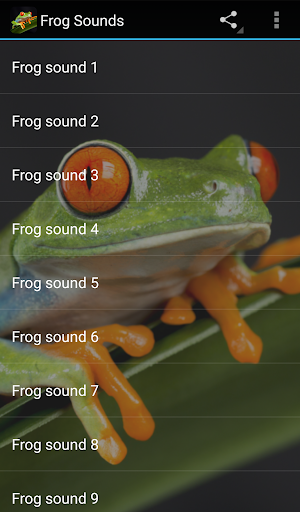 Frog Sounds - Image screenshot of android app