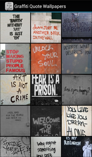 Graffiti Quote Wallpapers - عکس برنامه موبایلی اندروید