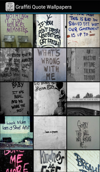 Graffiti Quote Wallpapers - Image screenshot of android app