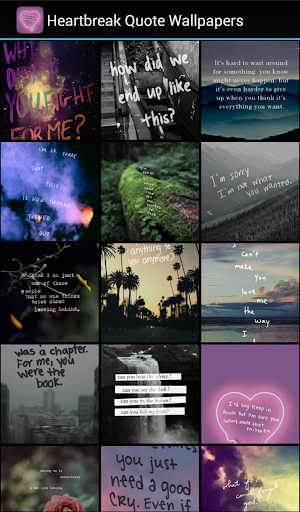 Heartbreak Quote Wallpapers - Image screenshot of android app