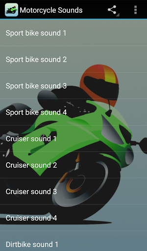 Motorcycle Sounds - عکس برنامه موبایلی اندروید