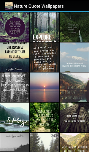 Nature Quote Wallpapers - Image screenshot of android app