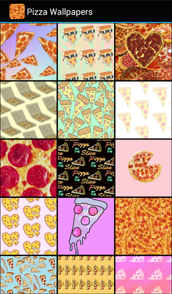 Pizza Wallpapers - Image screenshot of android app