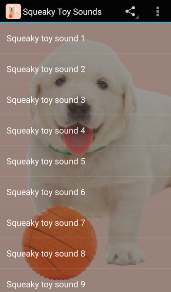 Squeaky Toy Sounds - Image screenshot of android app