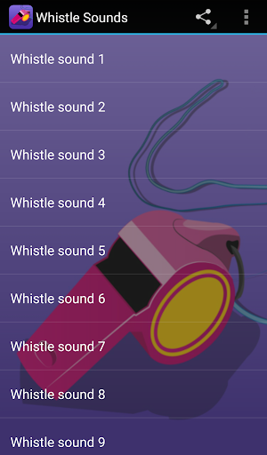 Whistle Sounds - Image screenshot of android app