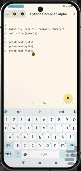 آموزش پایتون - عکس برنامه موبایلی اندروید