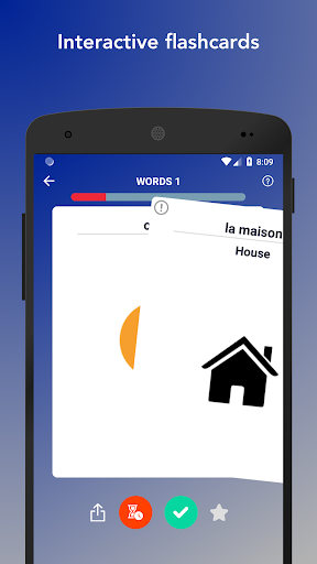 Learn French Vocabulary, Words - عکس برنامه موبایلی اندروید