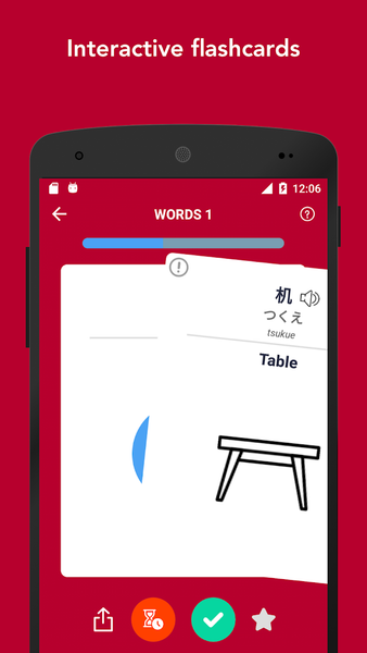 Tobo Learn Japanese Vocabulary - Image screenshot of android app