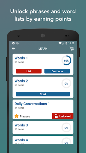 Learn Russian Vocabulary Words - عکس برنامه موبایلی اندروید