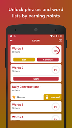 Learn Spanish Vocabulary Words - عکس برنامه موبایلی اندروید