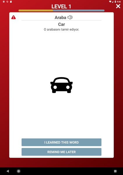 Tobo: Learn Turkish Vocabulary - عکس برنامه موبایلی اندروید