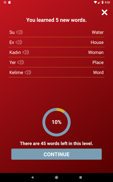 Tobo: Learn Turkish Vocabulary - عکس برنامه موبایلی اندروید