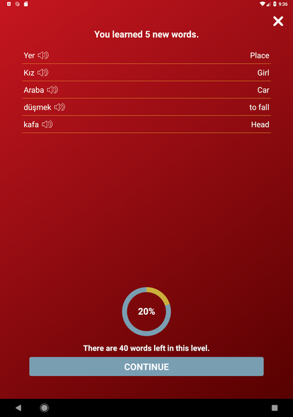 Tobo: Learn Turkish Vocabulary - عکس برنامه موبایلی اندروید