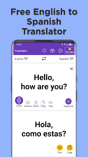 English to Spanish Translator - Image screenshot of android app