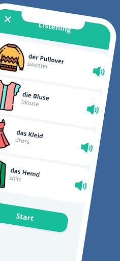 German for beginners A1. Learn German fast, free - عکس برنامه موبایلی اندروید