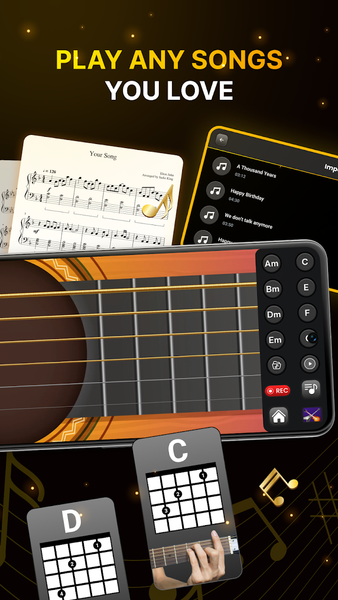Learn Guitar - Simple Guitar - عکس برنامه موبایلی اندروید
